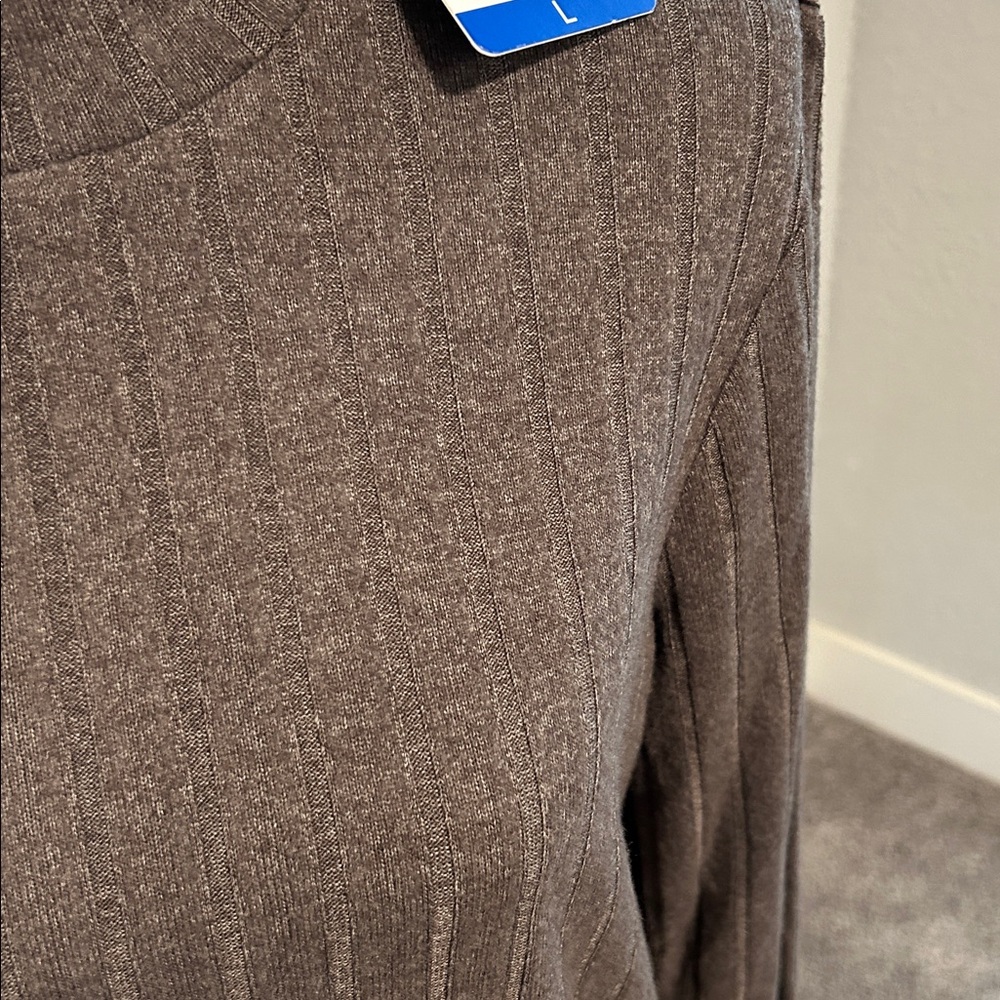 Matty M Ribbed Mock Neck Tunic L - Picture 3 of 5